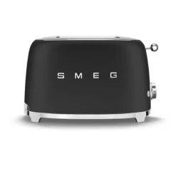 Toaster 2 Tranches Grille Pain Années 50 SMEG Noir Mat
