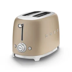 Toaster 2 Tranches Grille Pain Années 50 SMEG Or Mat -Maison Cuisine Série toaster 2 tranches grille pain annees 50 smeg or mat 2