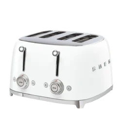 Toaster 4 Fentes Grille Pain Années 50 SMEG Blanc