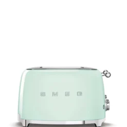 Toaster 4 Fentes Grille Pain Années 50 SMEG Vert D´eau -Maison Cuisine Série toaster 4 fentes grille pain annees 50 smeg vert d eau 4