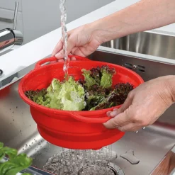 TREND Passoire Rétractable En Silicone KUCHENPROFI D24 Rouge -Maison Cuisine Série trend passoire retractable en silicone kuchenprofi d24 rouge 2