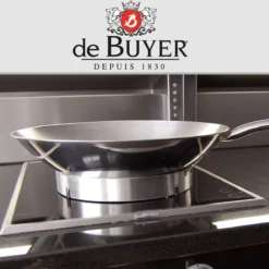 Wok Inox 18/10 Fond Sphérique De Buyer D36 Cm -Maison Cuisine Série wok inox 18 10 fond spherique de buyer d36 cm 2